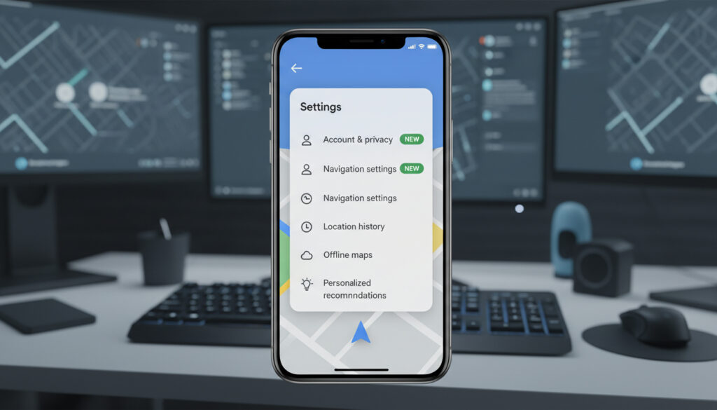 Google Maps settings redesign