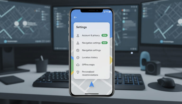Google Maps settings redesign