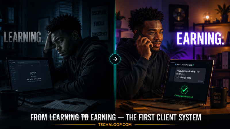 how to get your first client